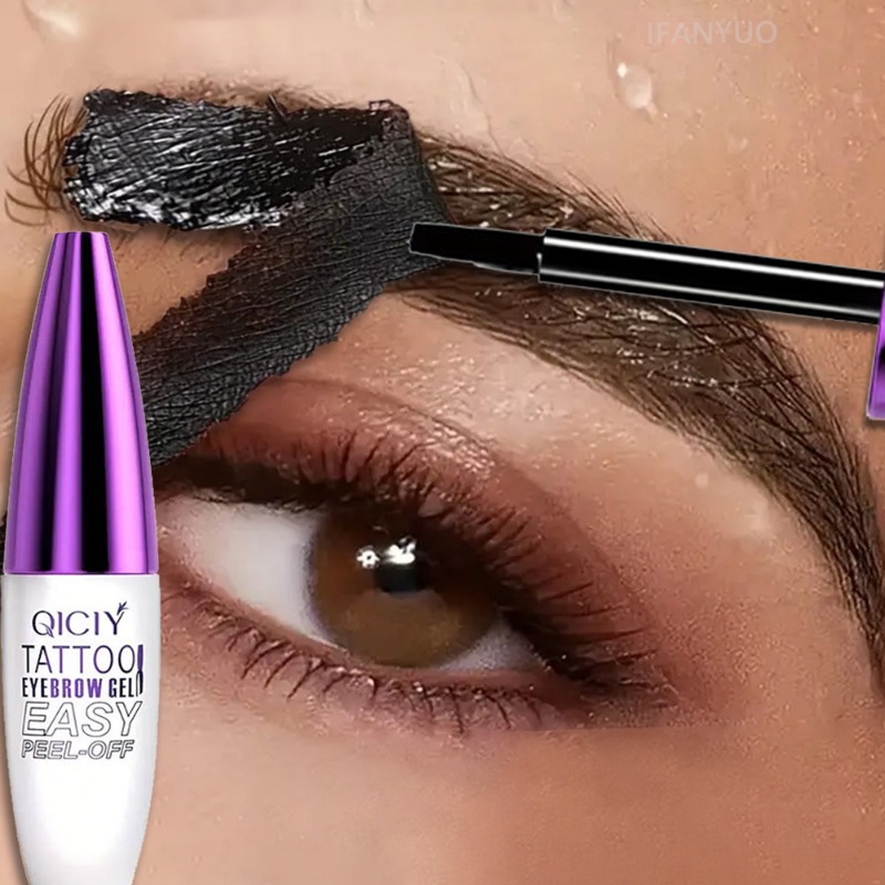 Bb Cream Tinted - 防水ピールオフ眉毛タトゥーティントジェル持続性フィルム形成黒眉毛染料クリーム半永久的な自然な眉毛メイクアップ