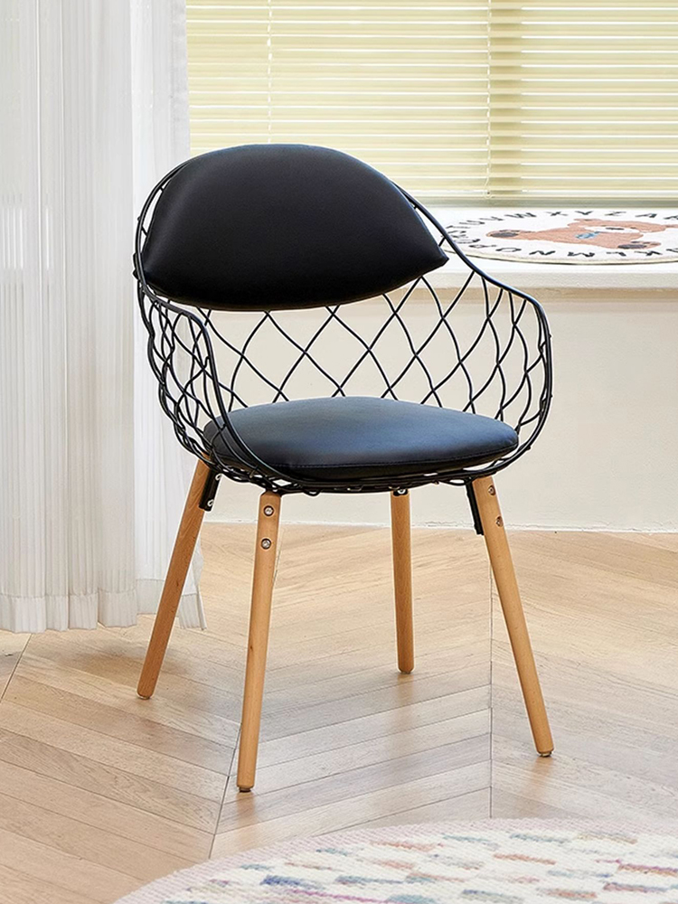 Beauty Makeup Chair - クリエイティブ中空背もたれダイニングチェア、家具ホーム背もたれデスク、スツール、コーヒーショップ、リビングルーム、アームチェア寝室化粧椅子