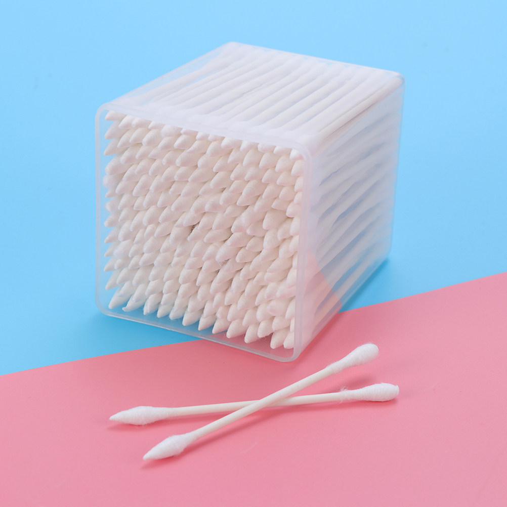 Beauty Makeup Tool - 600本入り両端綿棒 多目的メイクアップ美容ツール、ほこりの除去、怪我のケア、細かい縫い目の清掃用綿棒