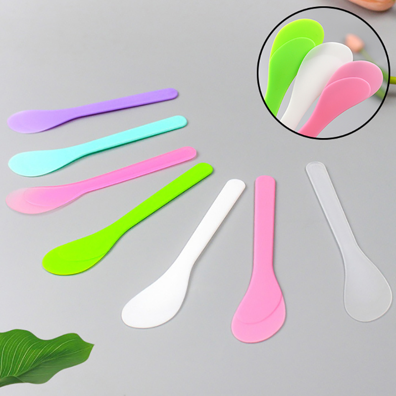 Beauty Makeup Tool - 10個/ロット PP製フェイスマスクスティック 化粧用スパチュラ スコップ DIY フェイスマスクスプーン