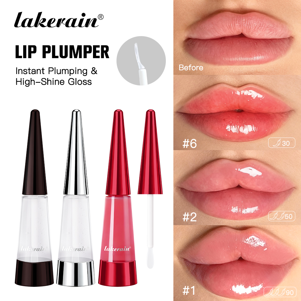 Lip Gloss Plumping - レイカレイン リッププランパー ディープハイドレーション ロングラスティング ナリッシュメント ハイシャイン