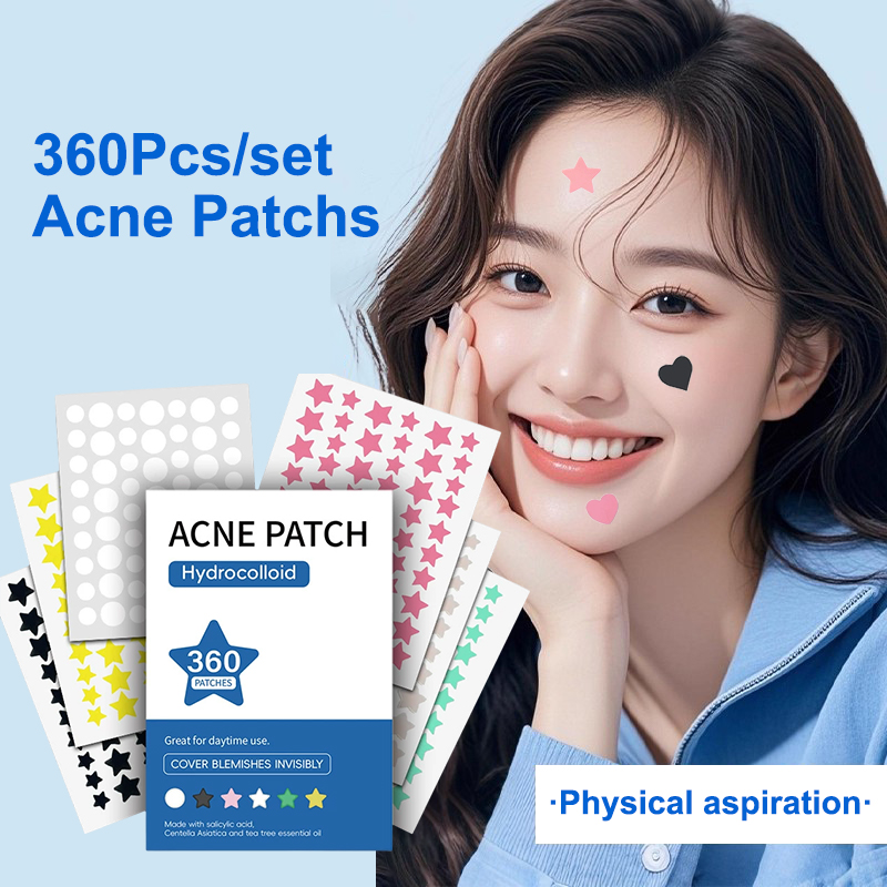Beauty Makeup Tool - 360 個のカラフルな目に見えないニキビ除去抗ニキビハイドロコロイドパッチスポットマークコンシーラー美容メイクツール修理ステッカー