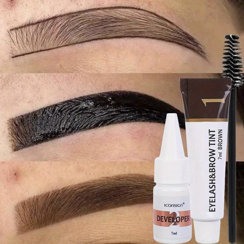 Bb Cream Tinted - 2 in 1まつげと眉毛の染色キット、眉毛とまつげのカラーリング用のプロフェッショナル美容メイクアップツール、毎日の使用に適しています。