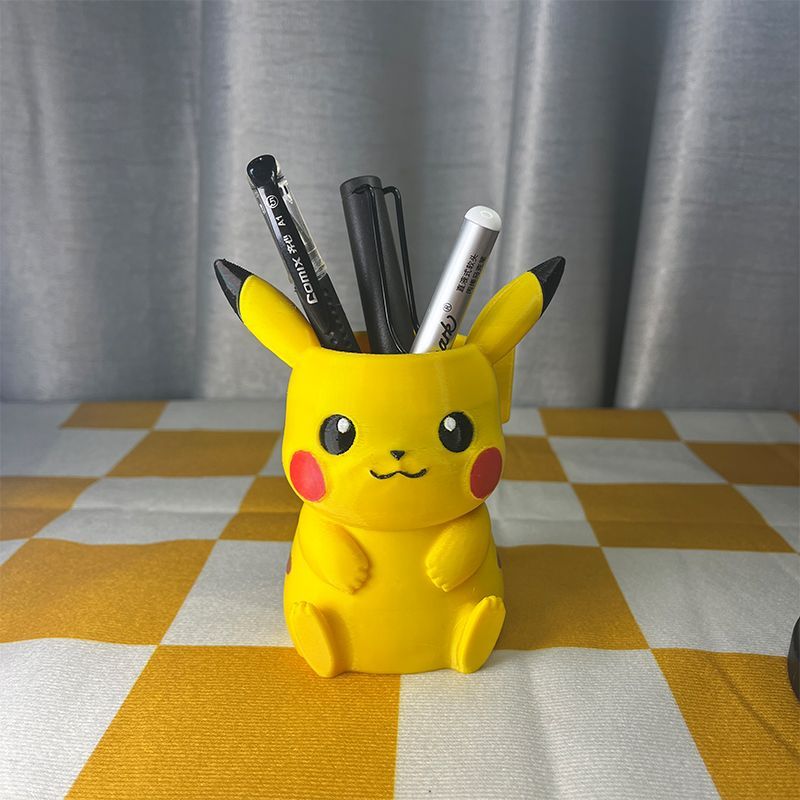 Beauty Makeup Products - ポケモンの鉛筆立て型収納、かわいい漫画風デスクトップオーナメント、学生用メイクブラシオーガナイザー、コレクタブルデコレーション