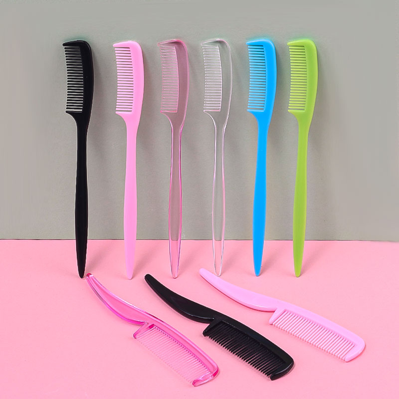 Beauty Makeup Tools Set - 25 個マルチカラーミニ眉毛コームセットポータブル細歯プラスチックコームデュアル眉毛グルーミングつけまつげ美容メイクアップツール
