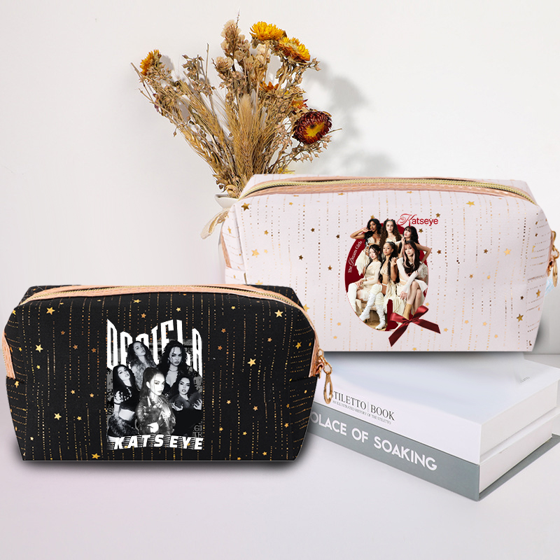 Beauty Makeup Vanity - ファッション K POP K-KATSEYE メイクアップバッグ ホットスタンピング