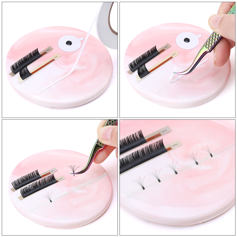 40メートル/セット簡単ファンテープ3Dボリュームまつげエク - Beauty Makeup Tools Set のレビューと価格
