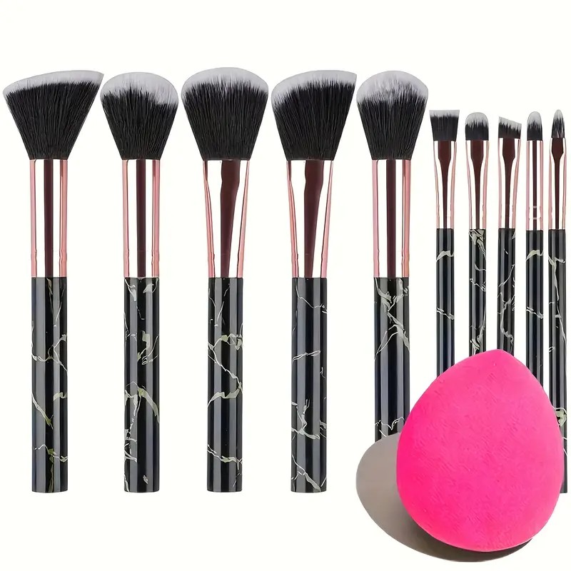 マーブルブラシ10本セット+ビューティーブレンダー |    - Beauty Makeup Gift Sets のレビューと価格