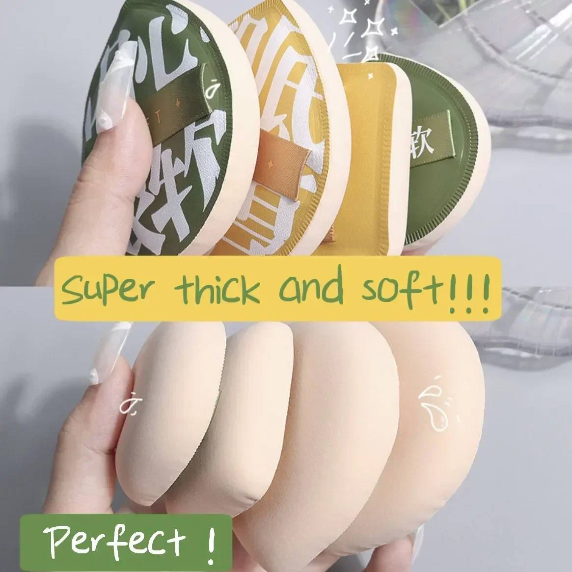 9個入りメイクスポンジ、超ソフトコスメパフセット、女性用ビッ - Beauty Makeup Deals のレビューと価格
