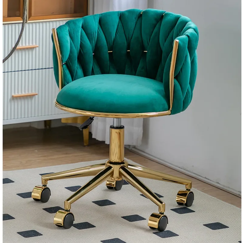 人間工学に基づいたベルベット張りのメイクアップチェア、家庭用 - Beauty Makeup Chair のレビューと価格