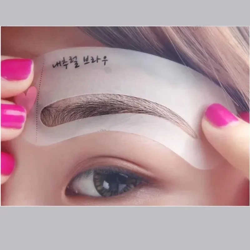 1/2/4/6 セット再利用可能な眉毛ステンシル美容メイク眉 - Beauty Makeup Tools Set のレビューと価格