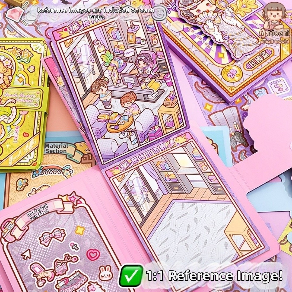 28枚入り漫画着せ替えステッカー 静かなブック キャビン立体 - Beauty Makeup Design のレビューと価格
