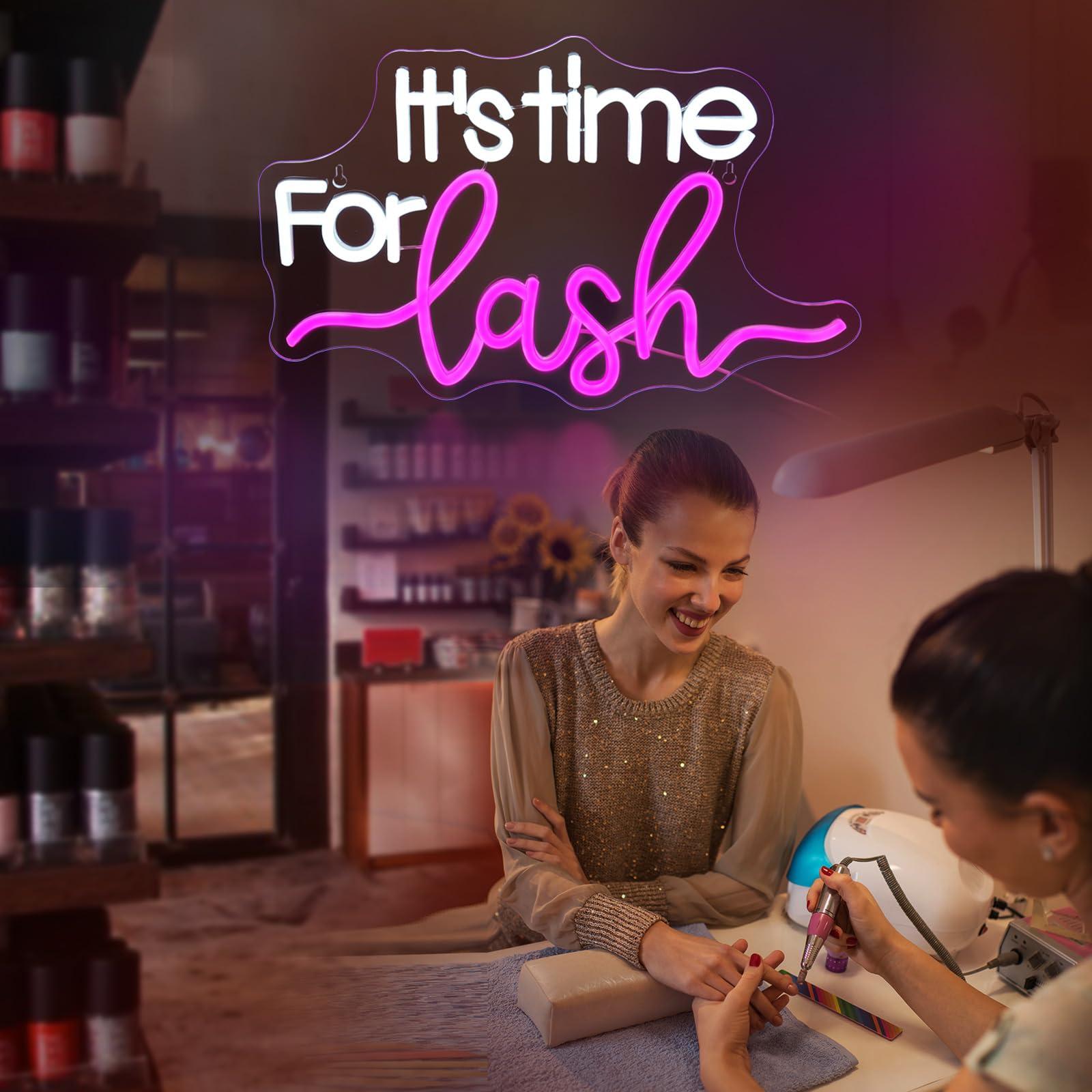 まつげネオンサイン、LEDネオンサイン、壁飾り用、まつげサロ - Beauty Makeup Bar のレビューと価格