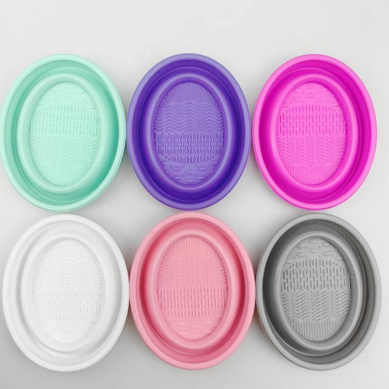 折りたたみ式パウダーパフ洗浄ボウル アイシャドウブラシ洗浄マ - Beauty Makeup Products のレビューと価格