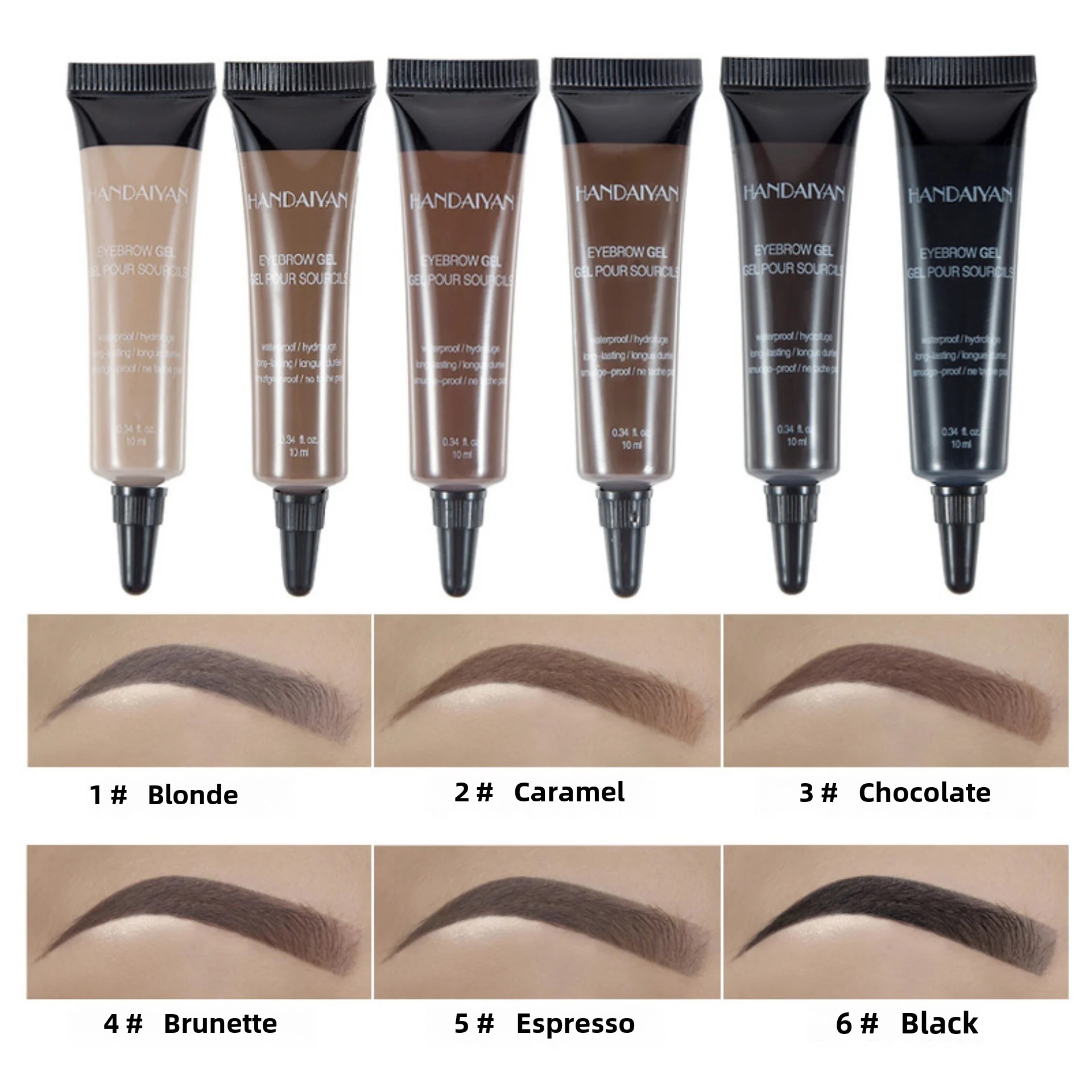 ナチュラルアイブロウティントジェル防水汚れ防止6シェード着色 - Bb Cream Tinted のレビューと価格