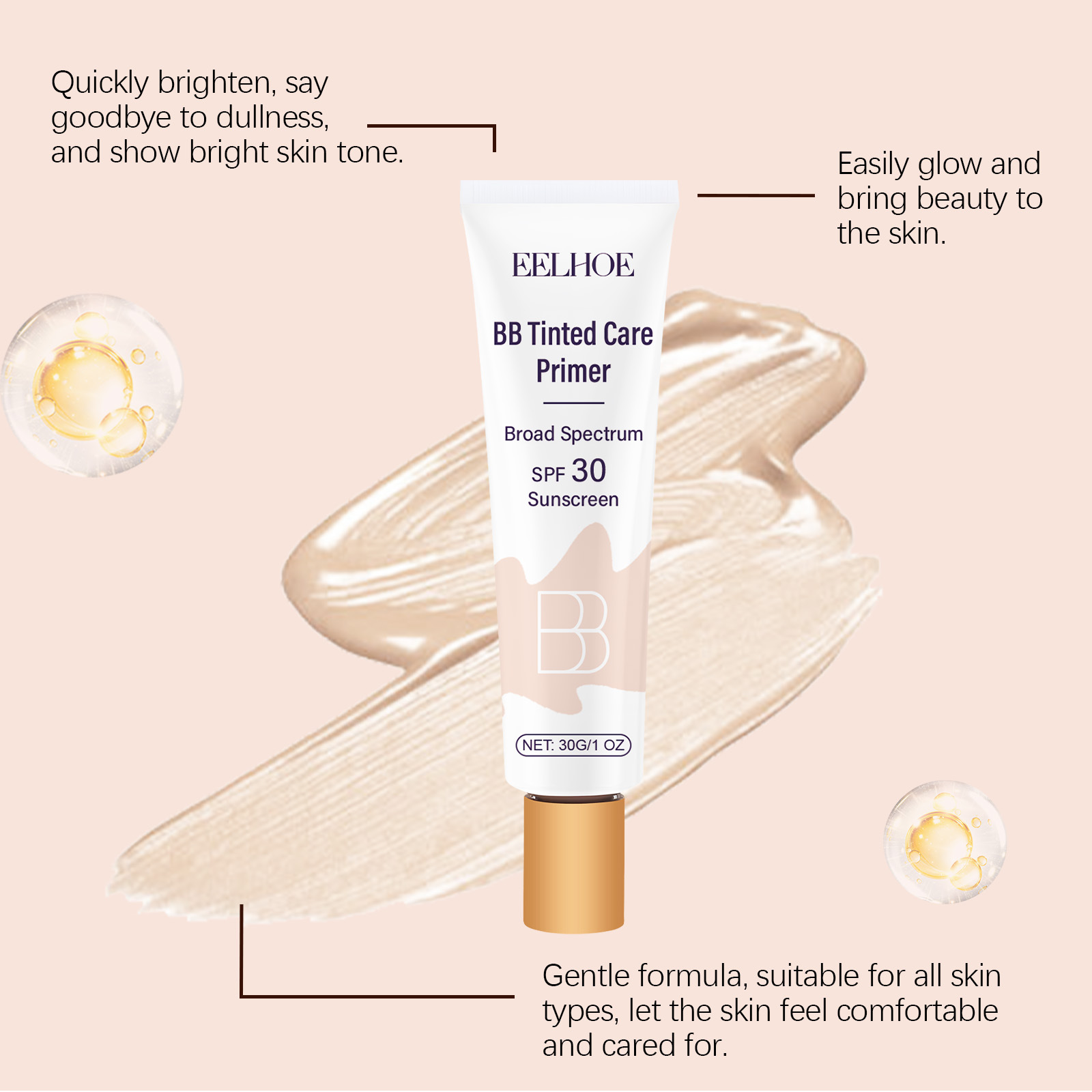 ナイアシンアミド-肌色メイク,BB, SPF 30,フルカバ - Bb Cream Tinted のレビューと価格