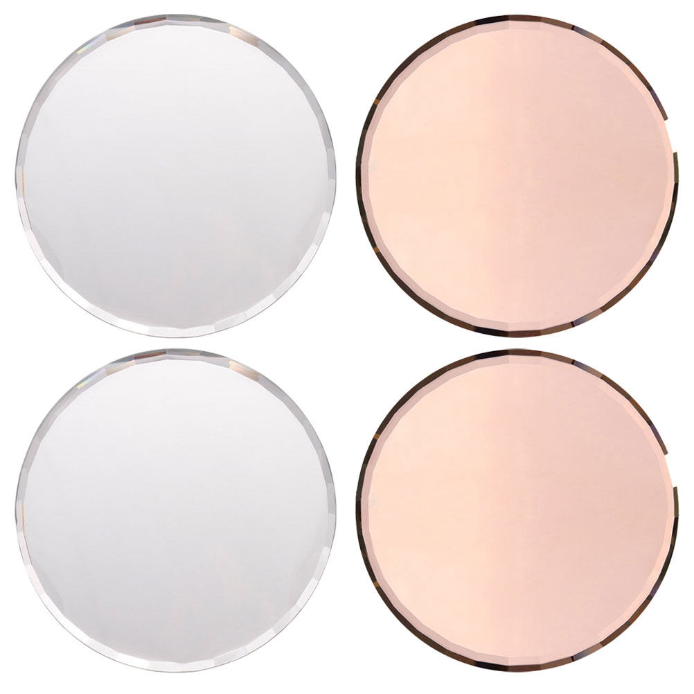 4 個マニキュアミキシングパレット滑らかな鏡面ネイルアートパ - Beauty Makeup Design のレビューと価格