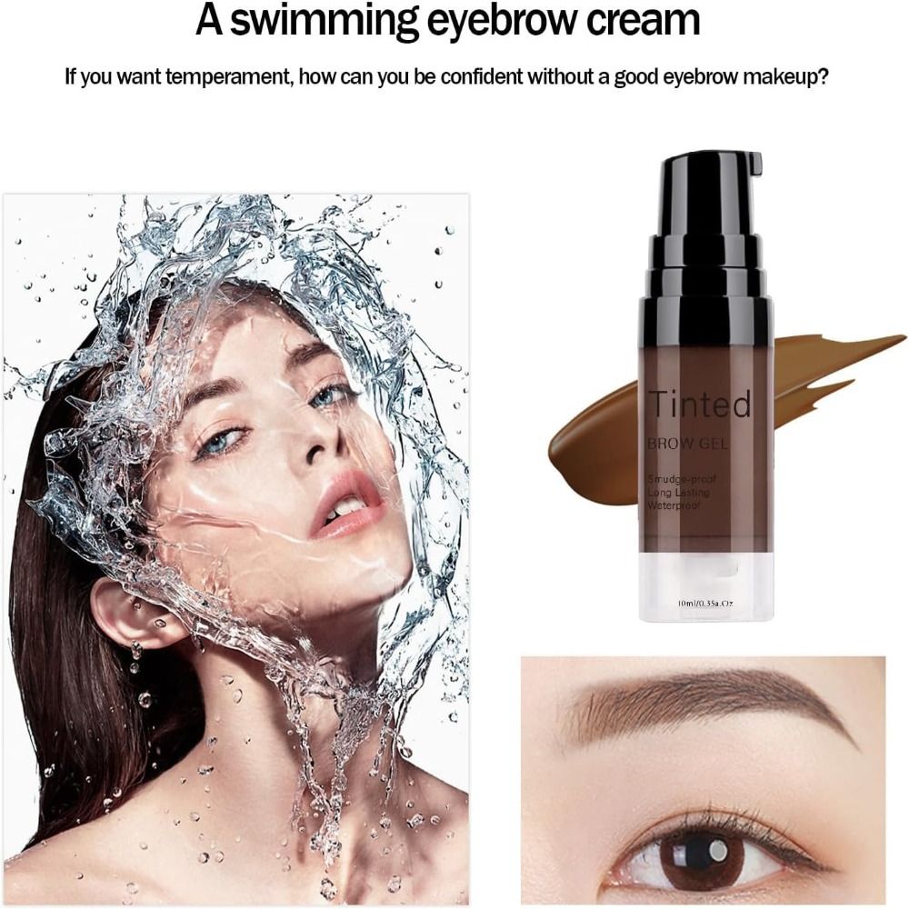 ロングウェア防水着色眉ジェル長期持続スマッジプルーフ液体眉メ - Bb Cream Tinted のレビューと価格