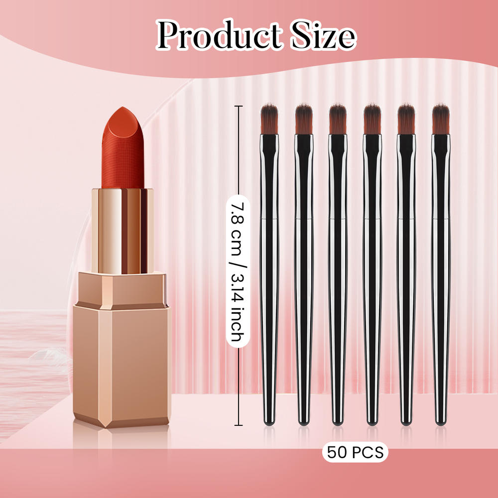 50/100 個使い捨てリップブラシセット口紅グロスワンドア - Beauty Makeup Tool のレビューと価格