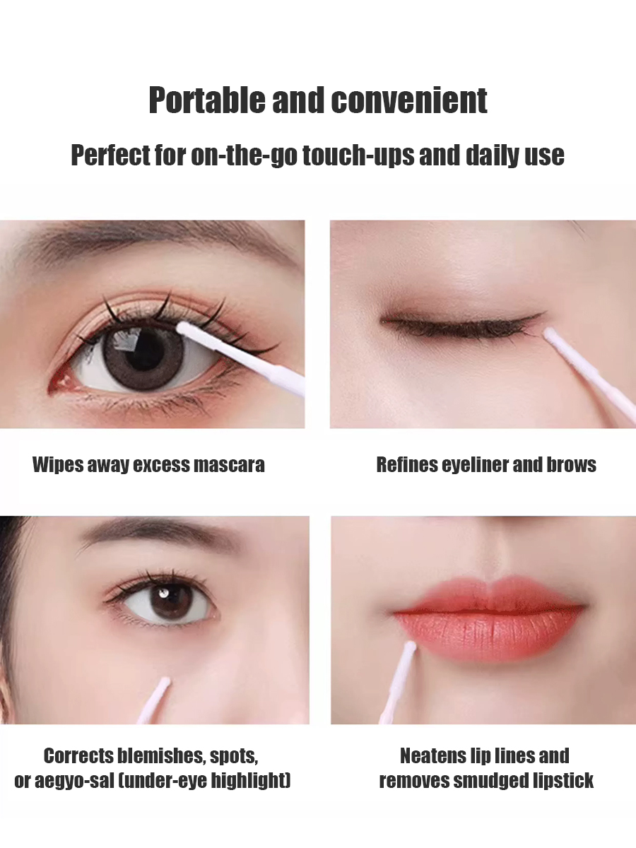 使い捨てロング綿棒まつげエクステンションマイクロブレーディン - Beauty Makeup Tool のレビューと価格