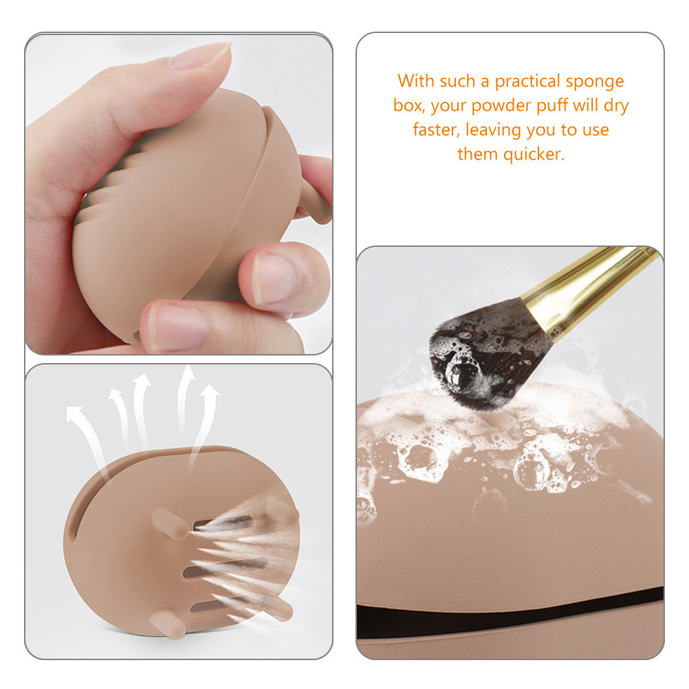 プレミアムシリコン製メイクアップスポンジケース、ファンデーシ - Beauty Makeup Tool のレビューと価格