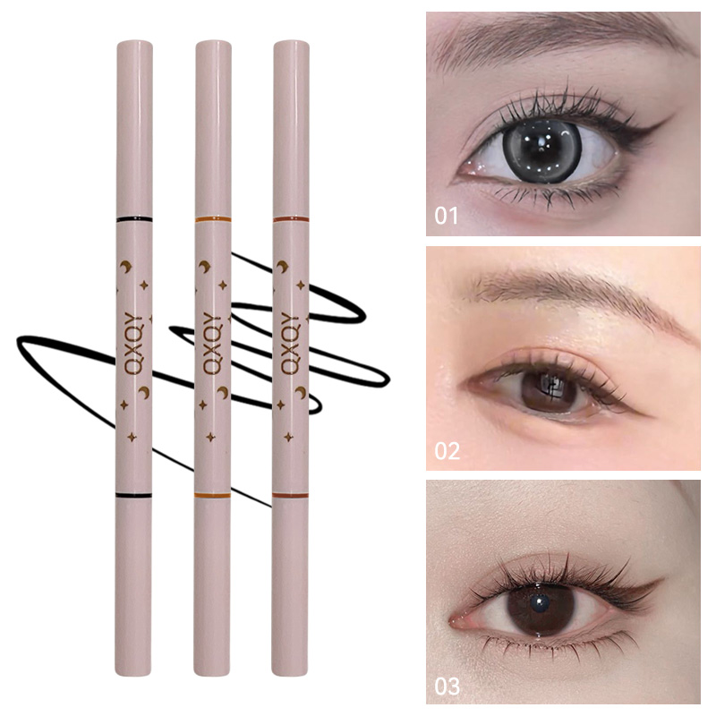 QXQY ダブルヘッドアイライナー、ツーインワンアイブロウペ - Beauty Makeup Products のレビューと価格