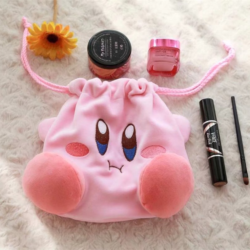 かわいいスターカービィのコスメ収納バッグ、カワイイ漫画柄の大 - Beauty Makeup Vanity のレビューと価格