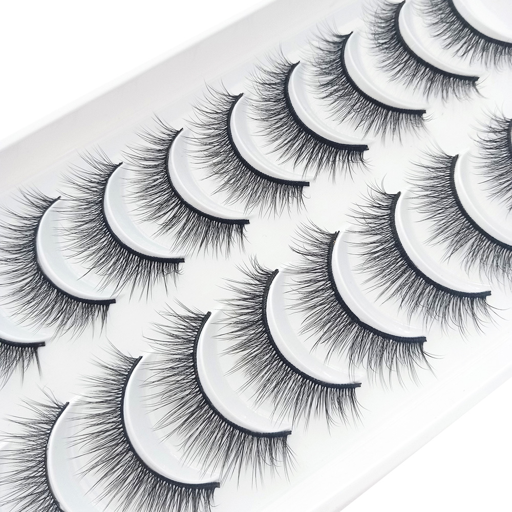 10ペア 3D ふわふわつけまつげ セルフ接着まつげ のり不 - Beauty Makeup Design のレビューと価格
