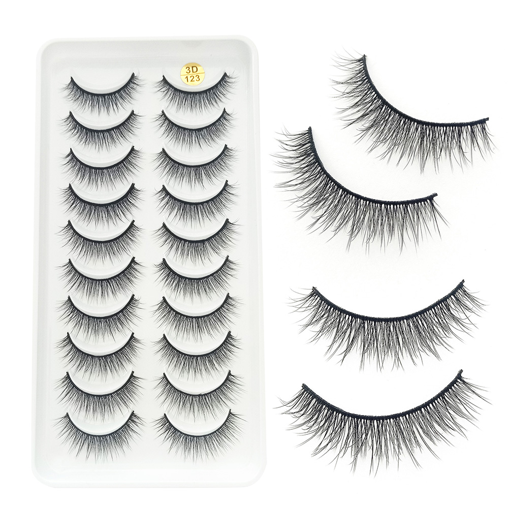 10ペア 3D ふわふわつけまつげ セルフ接着まつげ のり不 - Beauty Makeup Design のレビューと価格
