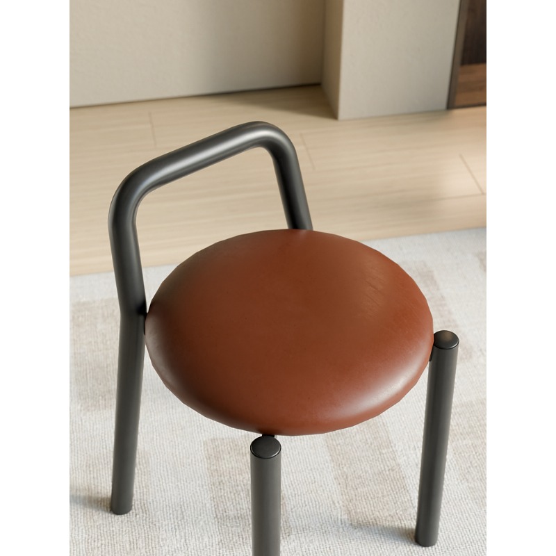革張りの丸いスツール、モダンなダイニングチェア、メイクアップ - Beauty Makeup Chair のレビューと価格