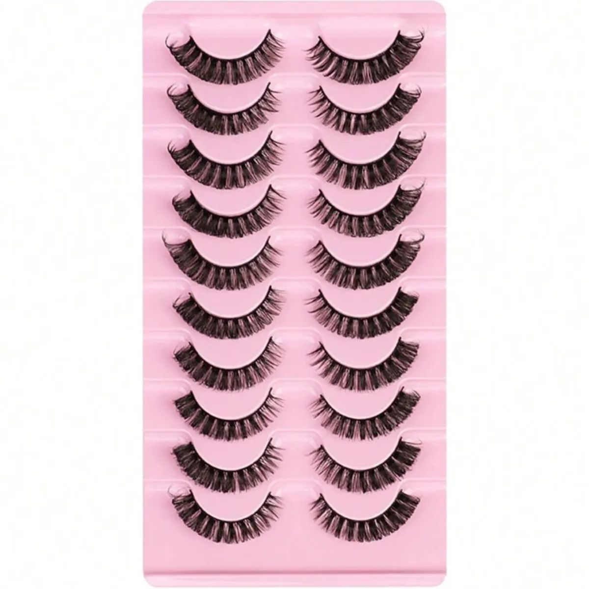 ロシア産ストライプつけまつげキット、ドラマティックなロングフ - Beauty Makeup Bar のレビューと価格