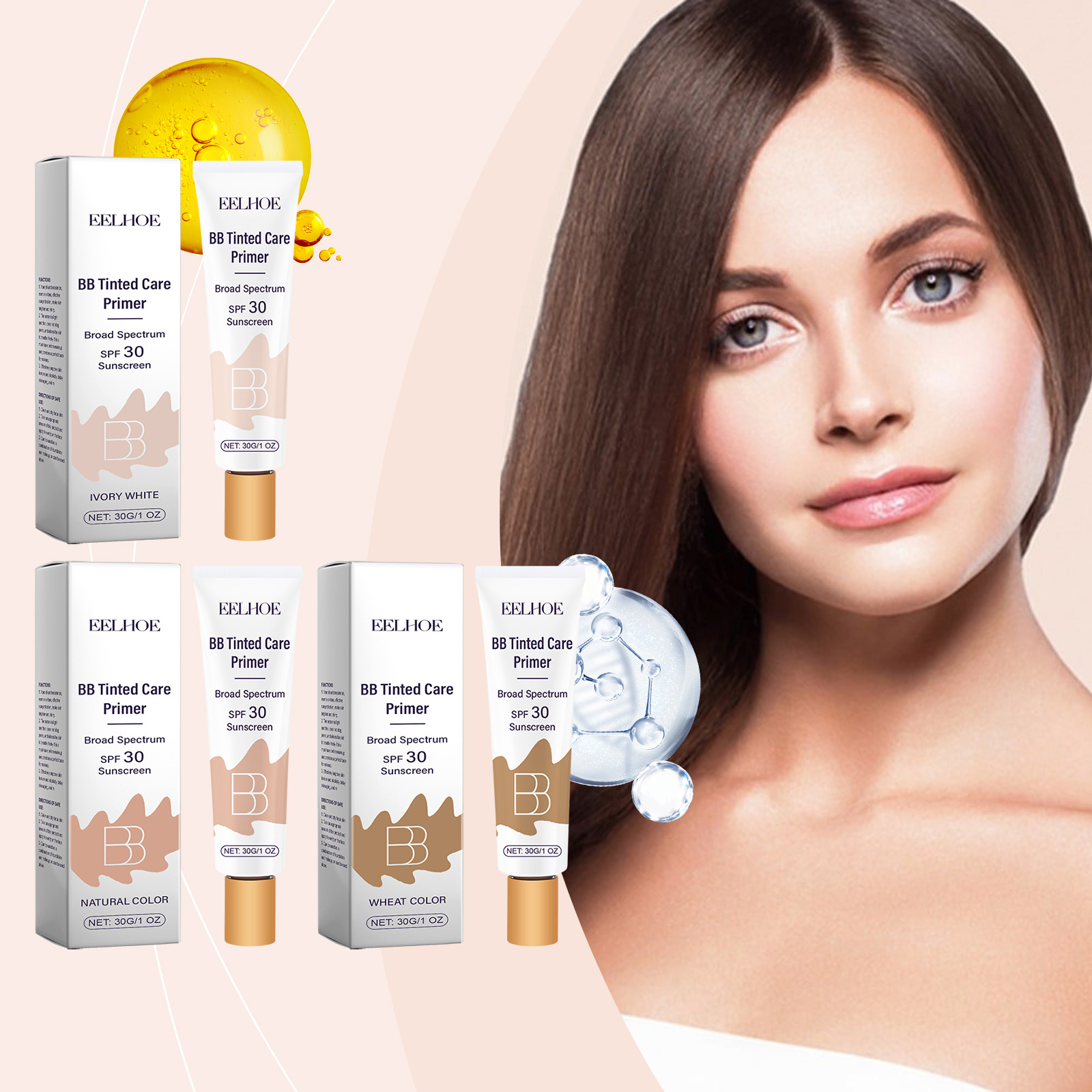 保護BBクリーム - 顔のシミをカバー、保湿、毎日の保護、テ - Bb Cream Tinted のレビューと価格