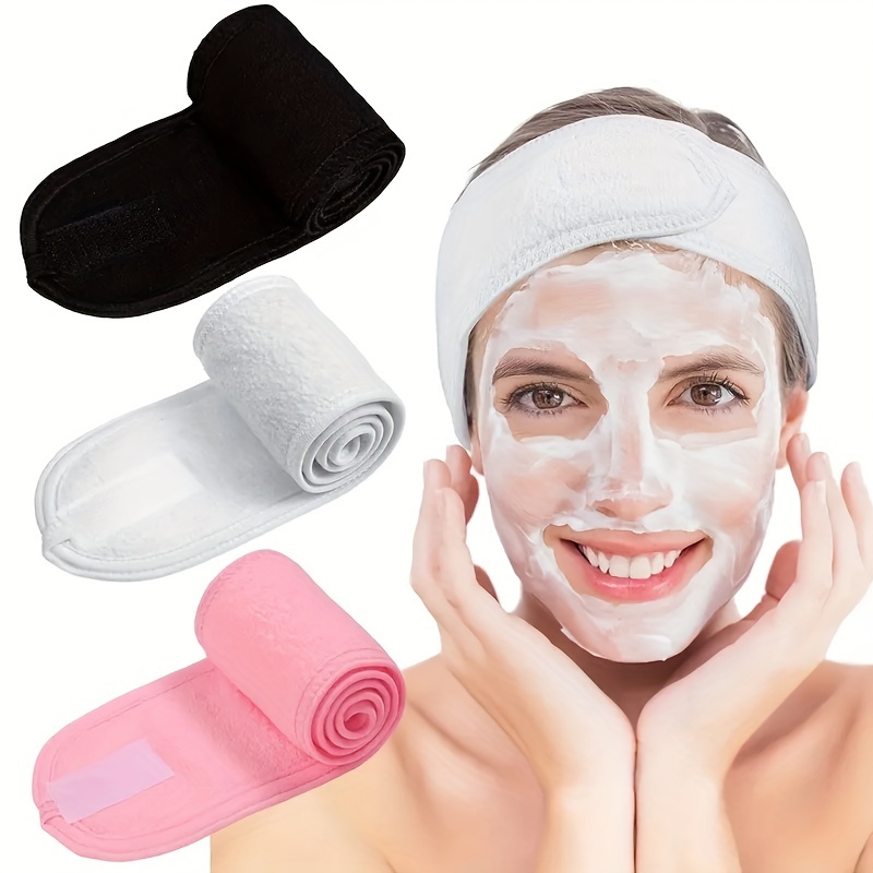 女性用調節可能な幅広ヘッドバンド - ヨガ、スポーツ、スパ、 - Beauty Makeup Vanity のレビューと価格