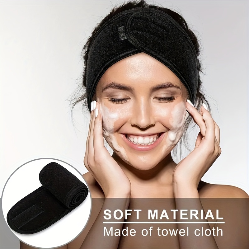 女性用調節可能な幅広ヘッドバンド - ヨガ、スポーツ、スパ、 - Beauty Makeup Vanity のレビューと価格