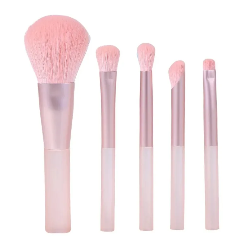 5本メイクブラシセット 超ソフトパウダーブラッシュブラシ ポ - Beauty Makeup Gift Sets のレビューと価格
