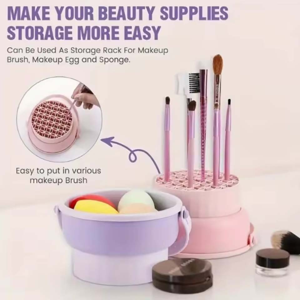 メイクブラシ洗浄ボウルビューティーエッグ洗浄ツール収納セット - Beauty Makeup Tools Set のレビューと価格