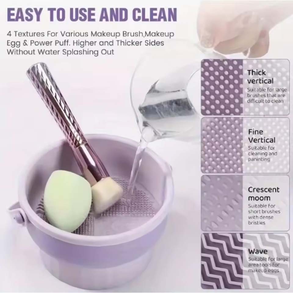 メイクブラシ洗浄ボウルビューティーエッグ洗浄ツール収納セット - Beauty Makeup Tools Set のレビューと価格