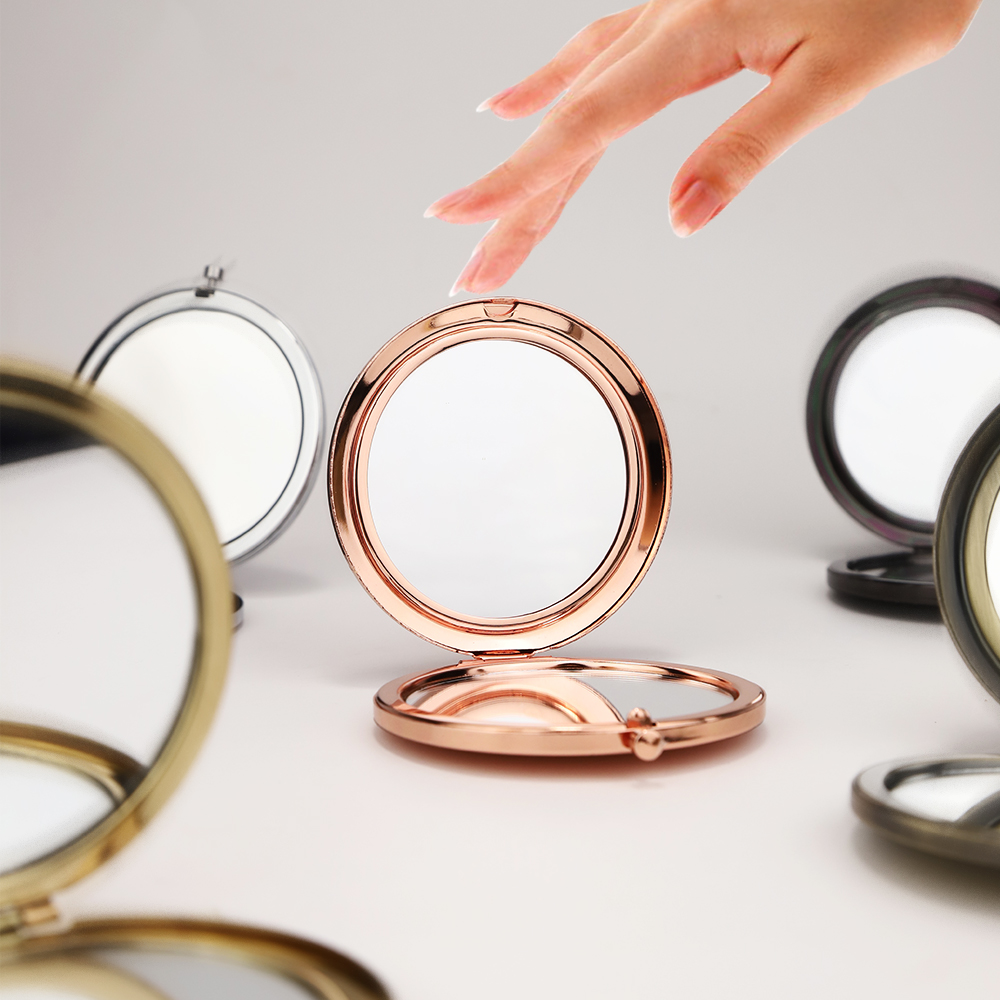 1 個 57 ミリメートルコンパクト財布ポケット化粧鏡折りた - Beauty Makeup Vanity のレビューと価格