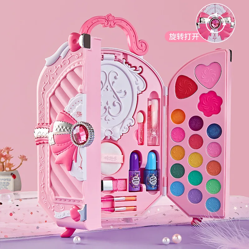 女の子のための安全な化粧品おもちゃ,王女の化粧品,アイシャド - Beauty Makeup Gift Sets のレビューと価格