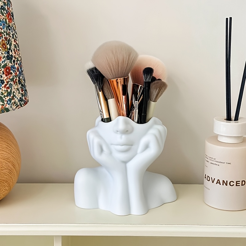 顔の形のメイクブラシホルダー - 美容メイク収納ボックス、女 - Beauty Makeup Design のレビューと価格