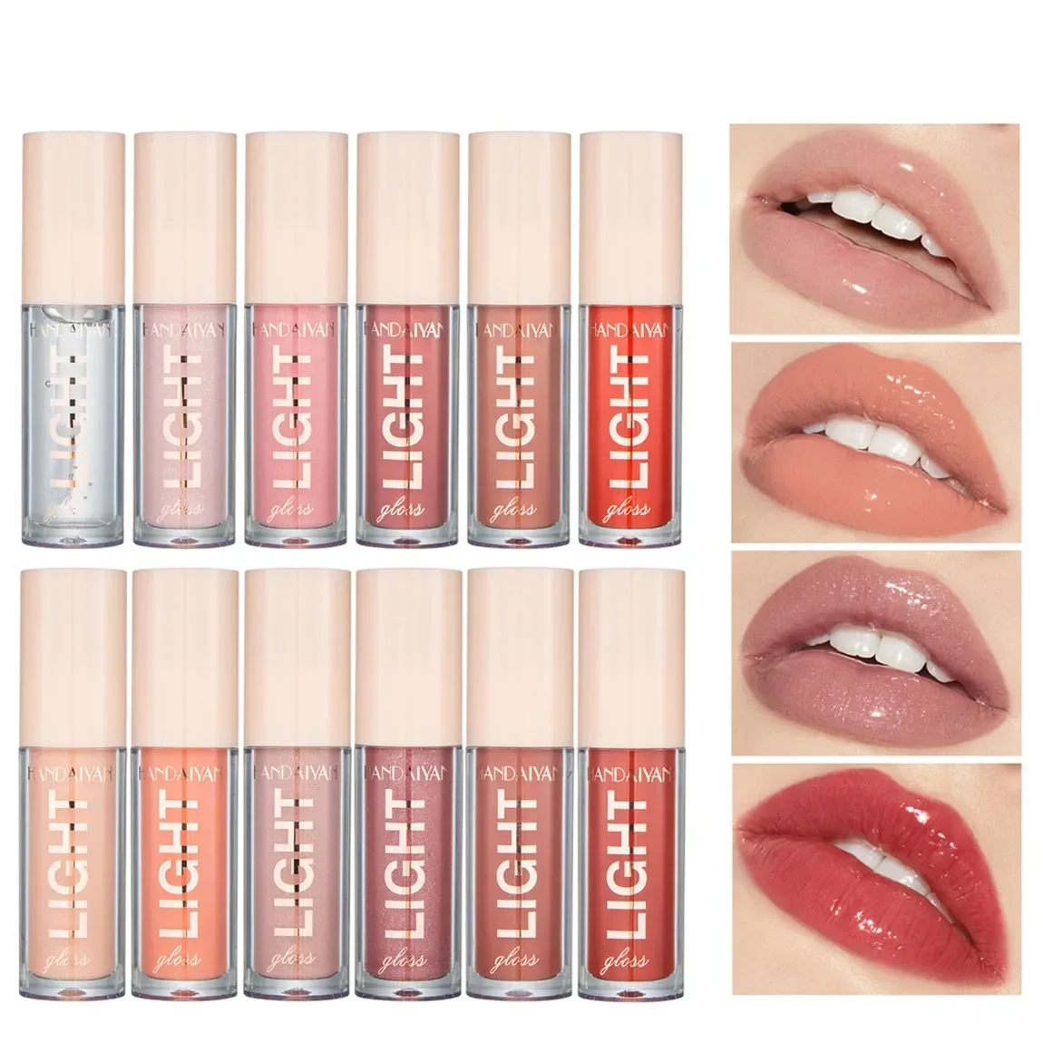 女性のための長持ちするリップグロス,口紅,ミラー,防水,化粧 - Lip Gloss Plumping のレビューと価格